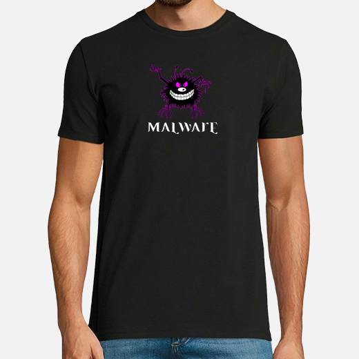 fuxia malware logo contour. camisetanegra.