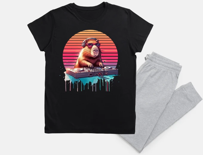 Pyjama Fynny Capybara Music Deejay House