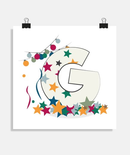 Poster g - affiche carrée