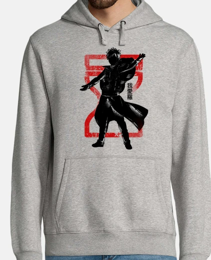 Sudadera gaara carmesí