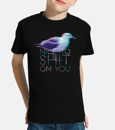 Abbigliamento gabbiano che ti caga addosso in 3d sfocato