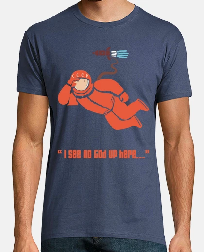 T-shirt gagarin dallo spazio