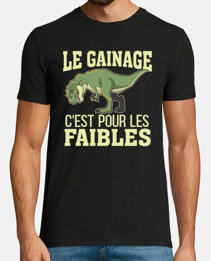 Tee-shirt Gainage Pour Les Faibles Humour Fitness