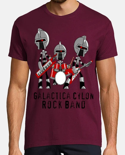 Camiseta Galactica Cylon Rock Band
