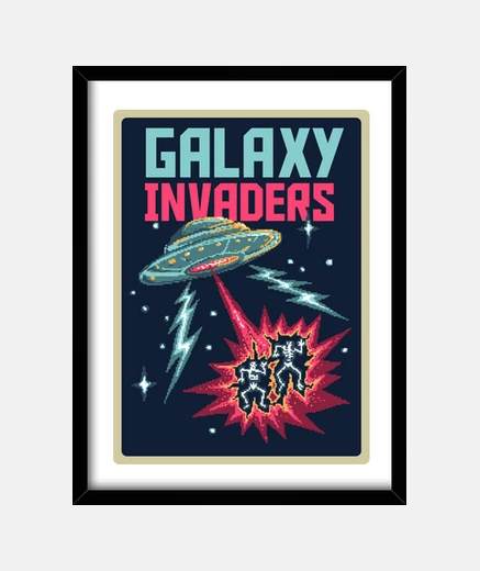 Framed galaxy invaders