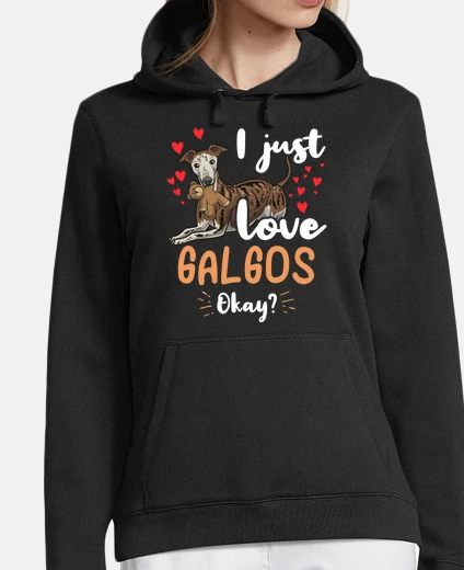 Hoodie galgo espanol dog with stuffed animal
