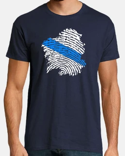 Galicia en el ADN - camiseta mapa