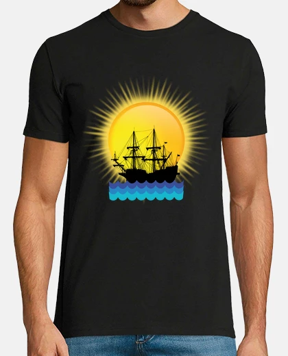 Tee-shirt galion par mer