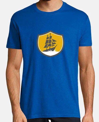 Tee-shirt galion voile crête grand voilier rétro
