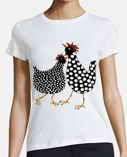 Playera Gallina a topos