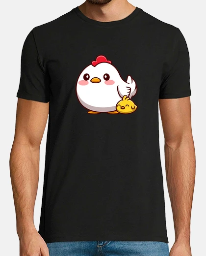 Camiseta gallina y pollito