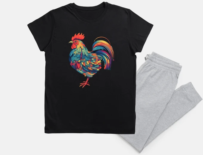 Pigiama gallo colorato