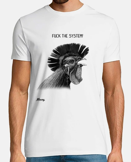 Camiseta GALLO PUNK ANTISISTEMA 2