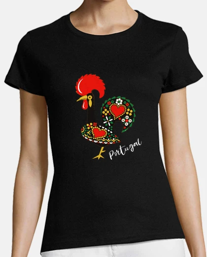 Playera Galo de Barcelos Diseño Gallo Portugués