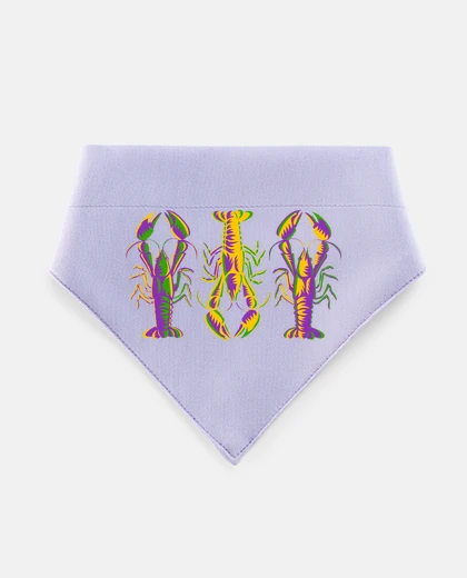 Mascotas gamberetti artisti viola e gialli