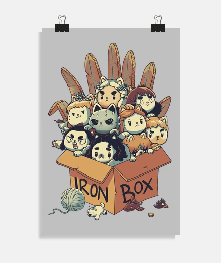Poster game of thrones cats - arya tyrion daenerys poster