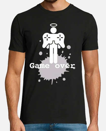 Tee-shirt Game Over - Ange Blanc