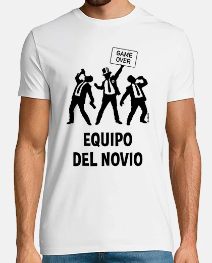 game over - equipo del novio - negro