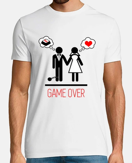 Tee-shirt Game over bachelor