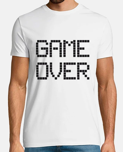Tee-shirt game over blanc