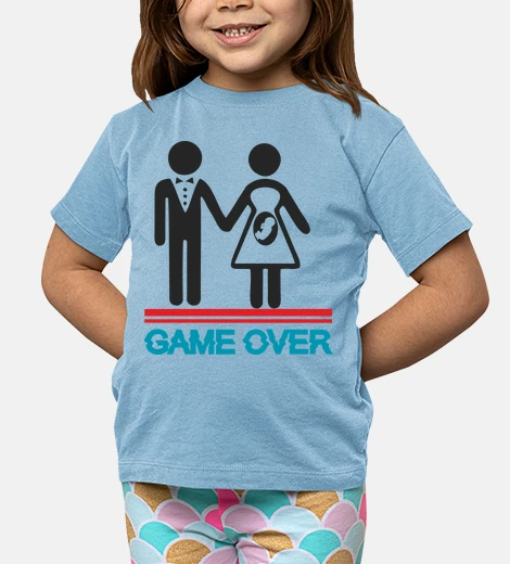 Kids game over humor child birth