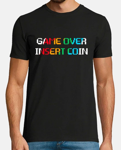 Camiseta Game Over Insert Coin