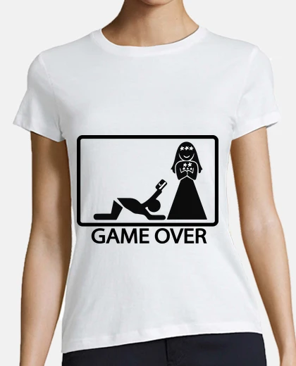 Playera GAME OVER TE CASASTE