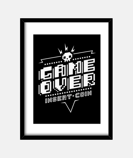 Framed game over (white)