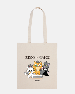 game of thrones with cats, black, bag