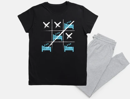 game tic tac toe sleep blue