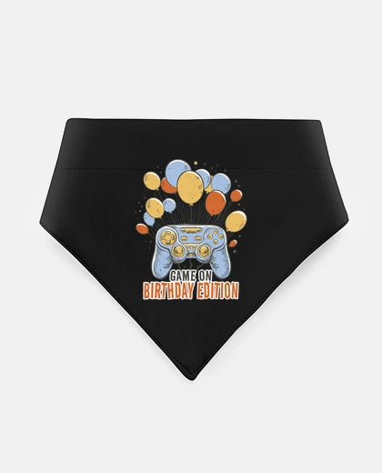 Mascotas gamer birthday controller with balloons
