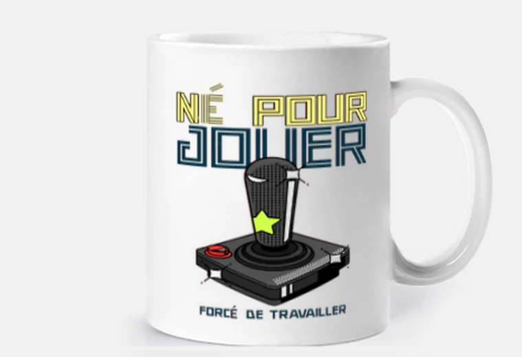 Cup gamer born to play humor geek gift