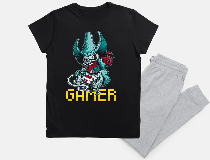 Pyjama gamer cowboy - geek