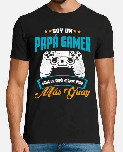 T-shirt gamer dad like a normal dad but cooler gamer father&#39;s day gift