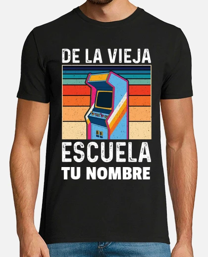 Playera gamer de la vieja escuela arcade personalizado
