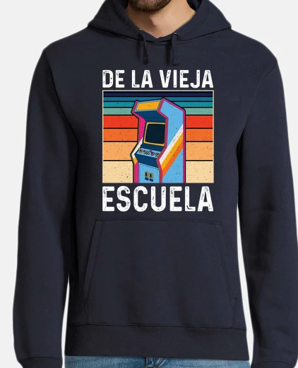 Sudadera Gamer De La Vieja Escuela Arcade Recreativos Gaming Retro 80 Friki