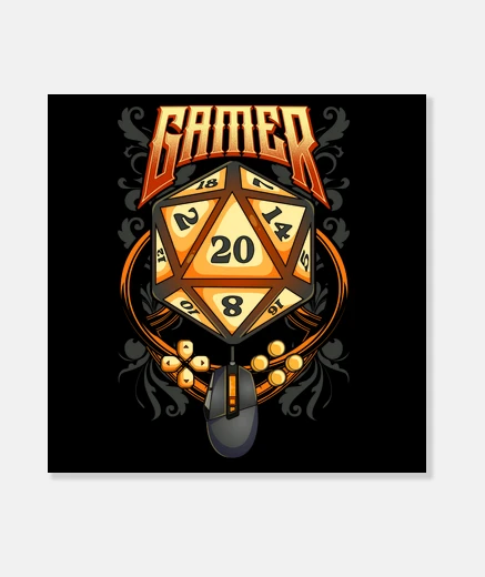 Wall gamer dice d20 games role gamer rpg dungeons and dragons