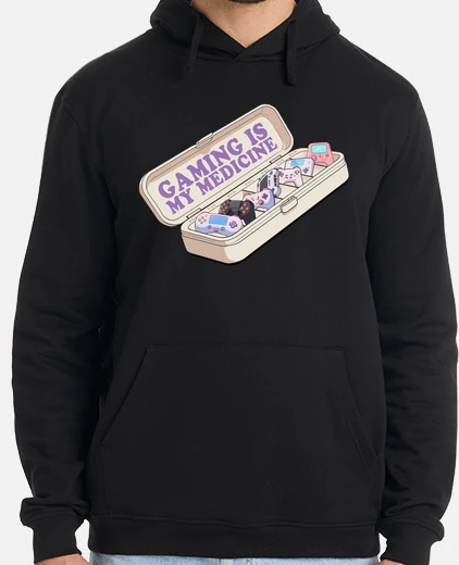 Sudadera gamer, este es mi tratamiento diario con pastillero conectado.