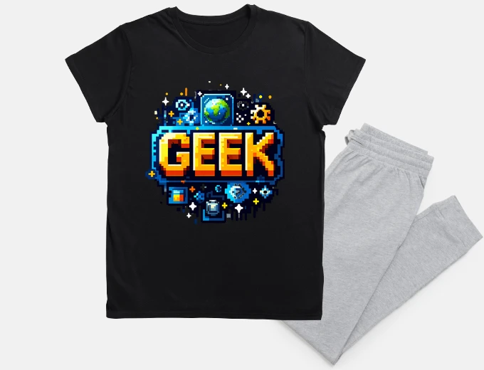 Pajama gamer geek pixel art