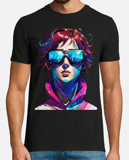 Tee-shirt gamer geek streaming , new-york , AI