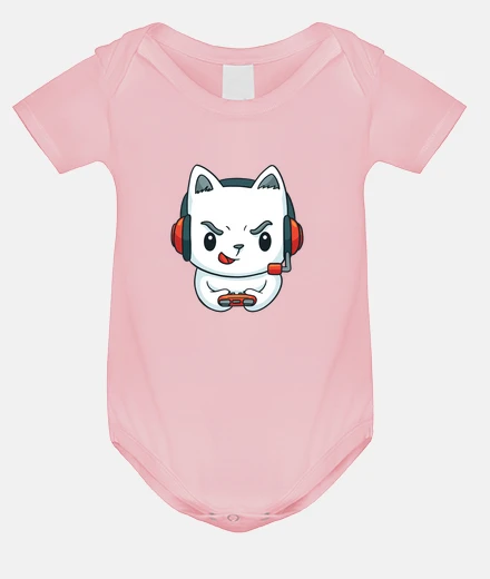 Kids gamer kitten t-shirt