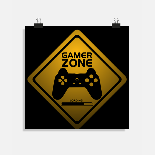 gamer zone traffic sign
