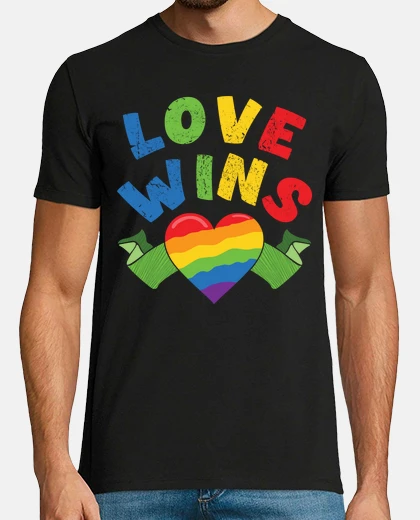 Camiseta ganar amor arcoíris orgullo gay orgullo