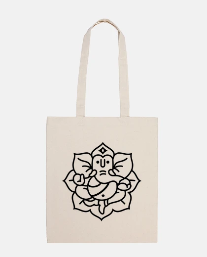 Bolsa Ganesh Ganesha Elefante No.2 (negro)