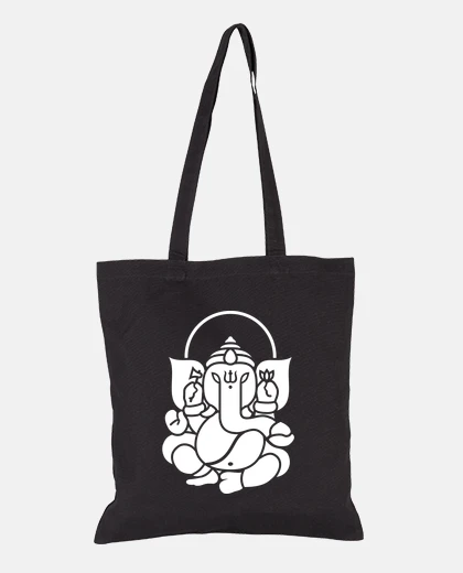 Bolsa Ganesh Ganesha Elefante No.3 (blanco)