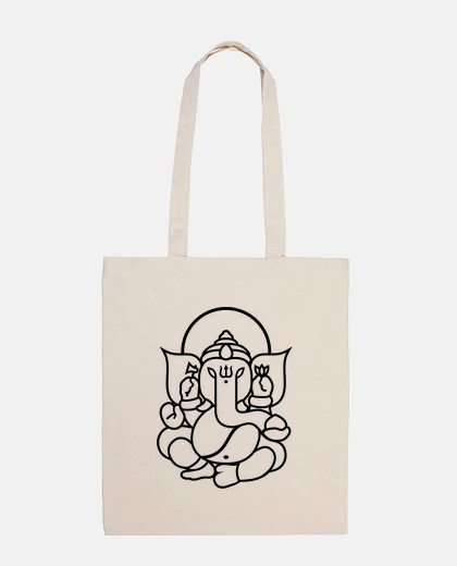Bolsa Ganesh Ganesha Elefante No.3 (negro)