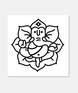Ganesh Ganesha Elefante No.2 (negro)