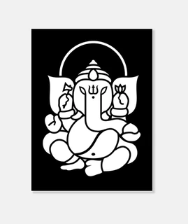 Ganesh Ganesha Elefante No.3 (blanco)