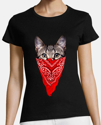 T-shirt gangster cat
