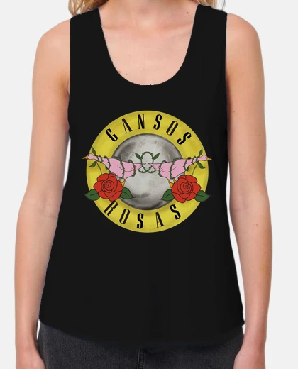 Camiseta gansos rosas
